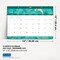 Crackled Blush | 2027 14 x 10 Inch 18 Months Monthly Desk Pad Calendar | July 2026 - December 2027 | Sticker Sheet | Plato | Planning Stationery